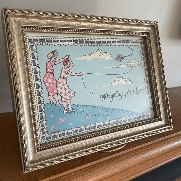 Adorable Punny Wall Art Glass Front Professionally Framed and Mounted Wall Art - Picture 3 of 10